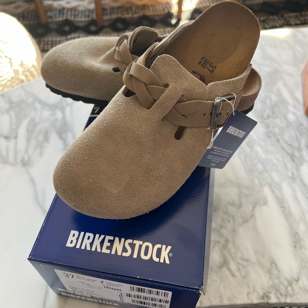 37 Boston Braided Women's Birkenstock Clogs